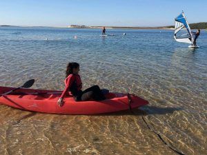 Kayaking and Windsurf at Albufeira Lagoon